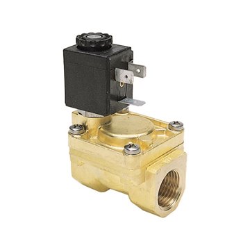 Elettrovalvola per acqua normalmente chiusa E107: controllo automatico del flusso, alimentazione a 230V AC