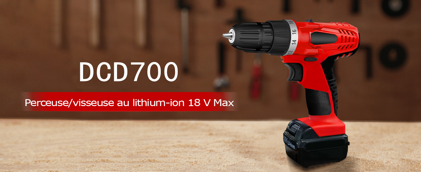 Perceuse Visseuse Sans Fil 18V Visseuse Sans Fil Avec 2 Batteries 18+1 Réglages De Couple Auto-serrant 10mm LED Pour Bricolage 2 Vitesses Idéal Pour Visser Et Percer -Makitch Magasin AAHKMJXYDAFdJAOAIMEbOAchMdOrCs7sLW fsuSwTI0qrkRC