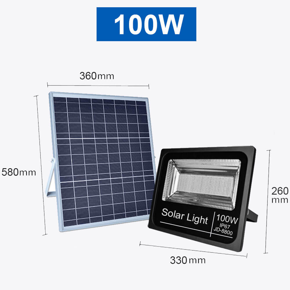 Projecteur solaire 100W