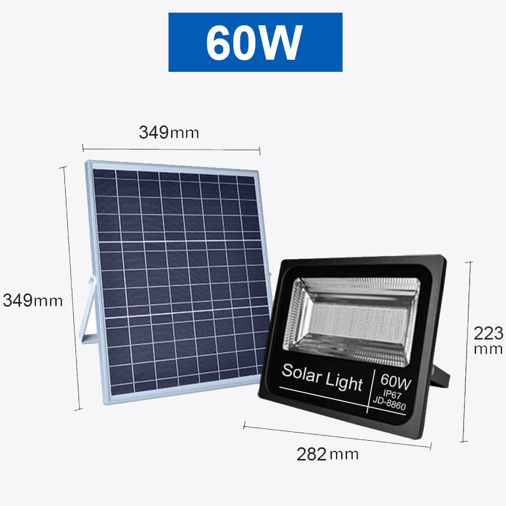 Projecteur solaire 60W