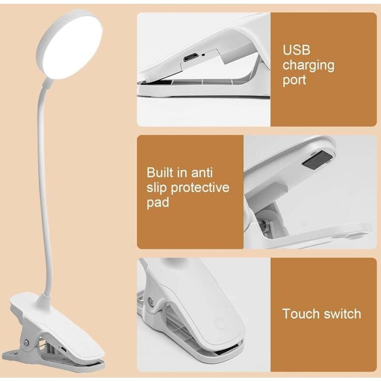 Lámpara LED con clip USB