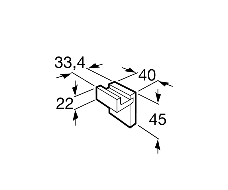 Dimensiones del colgador de baño 54 x 54
