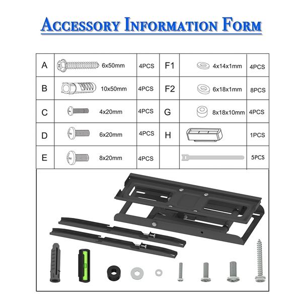 32-60寸单摆大底座电视架 TMDD-102承重35KG/VESE400*400/上下-10~ 10°-36