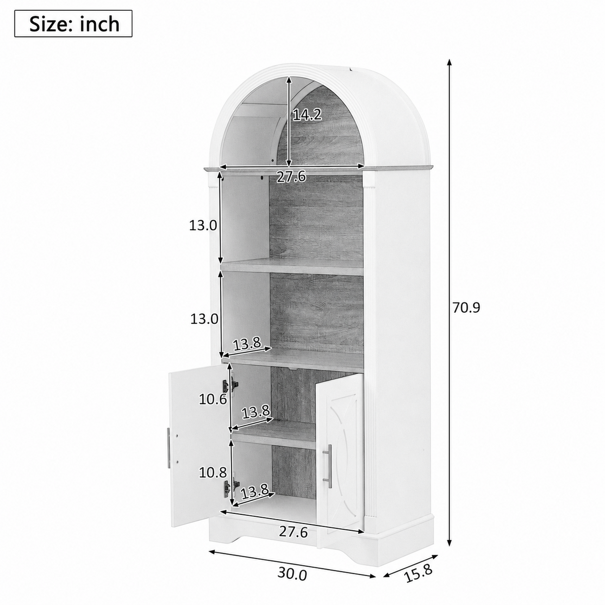 Dimensions du buffet