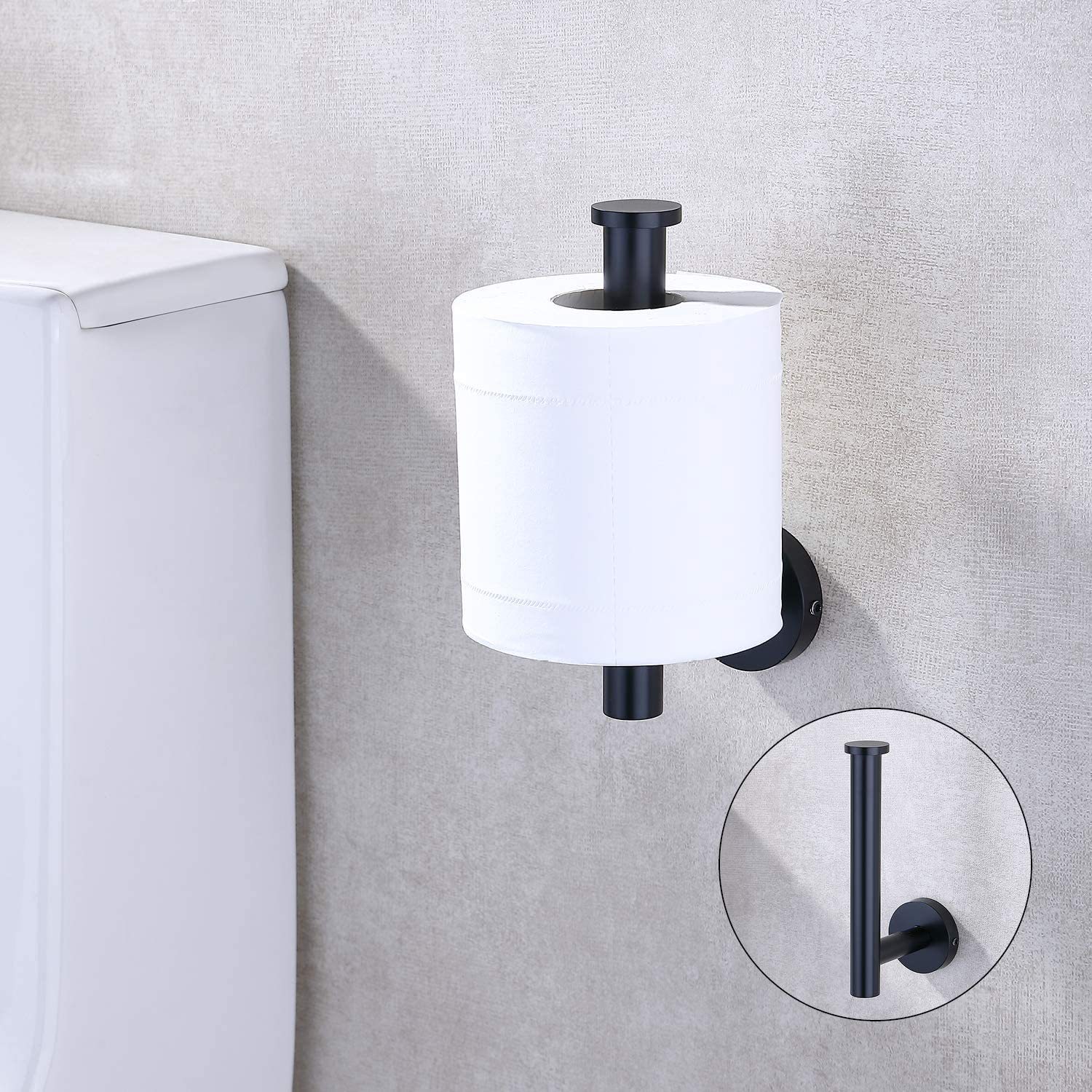 Porte-papier toilette en acier inoxydable