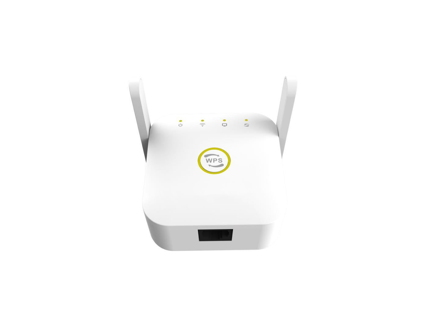 Amplificateur WiFi Intérieur/extérieur Puissant - 6 Antennes, Couverture 1000m², 2 Ports LAN, Double Mode