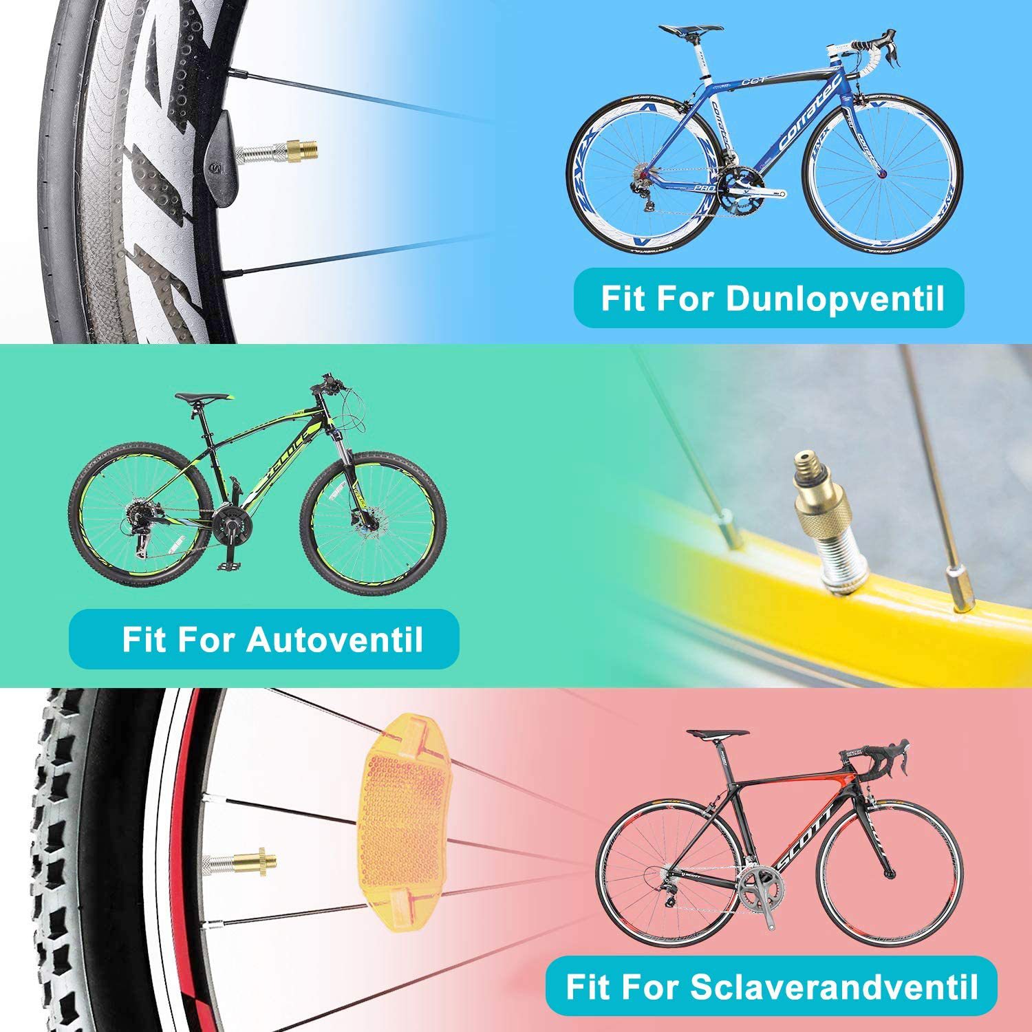 Adaptateur de valve de vélo