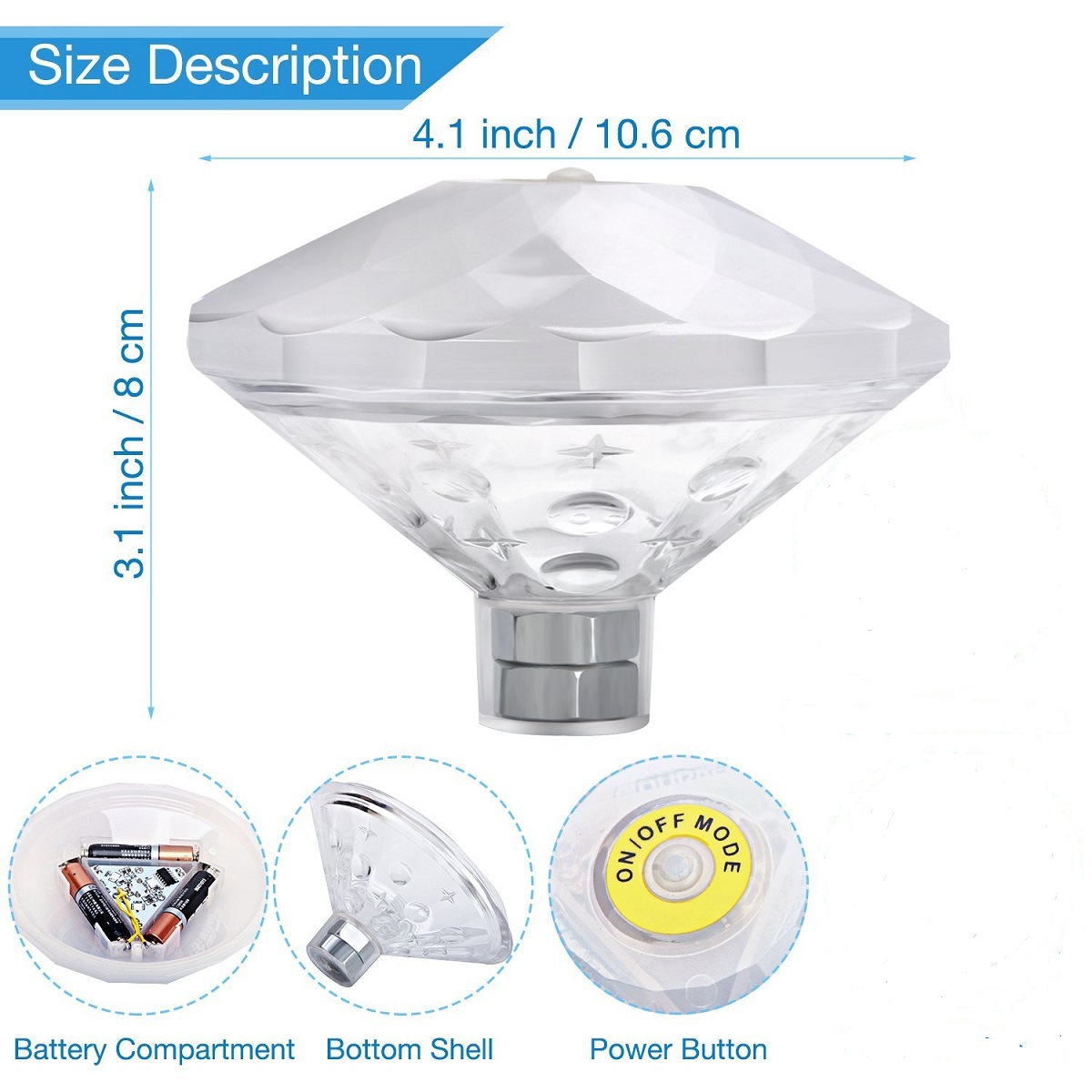 Luce LED Galleggiante Per Piscina E Vasca Da Bagno, 7 Colori, Ricaricabile Via USB, IP67, Giocattolo Luminoso Per Bambini