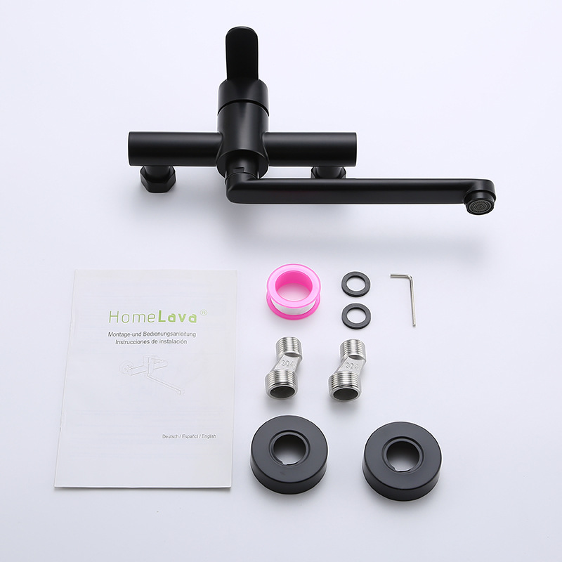 Stainless Steel Wall Mount Kitchen Mixer Tap