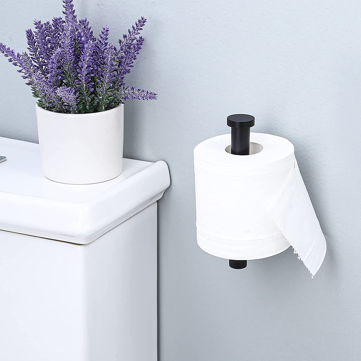 Porte-papier toilette en acier inoxydable