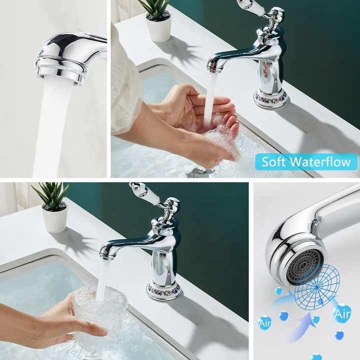 Robinet de salle de bain cascade noir mitigeur monocommande