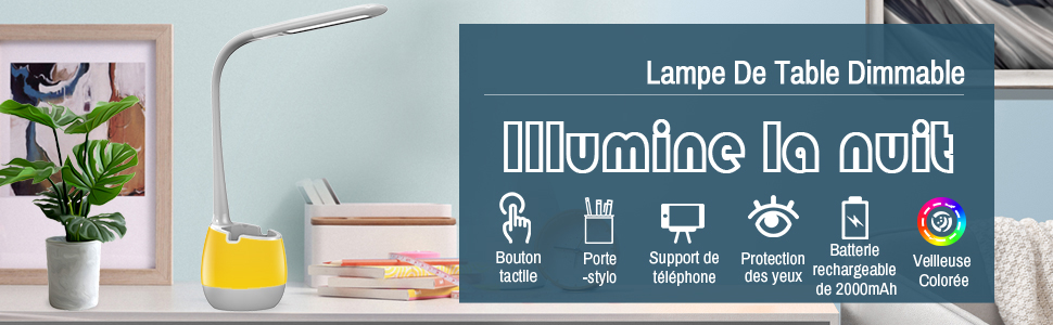 Lámpara de escritorio flexible