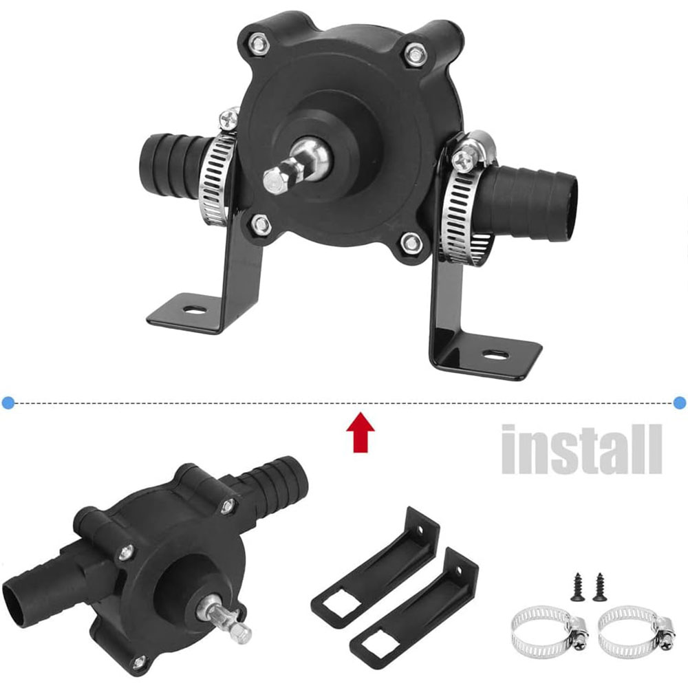 Mini Pompe à Eau Pour Perceuse - Pompe électrique Portable Pour Liquides (eau, Huile) - Pour Jardin, Voiture, Aquarium - Facile à Installer