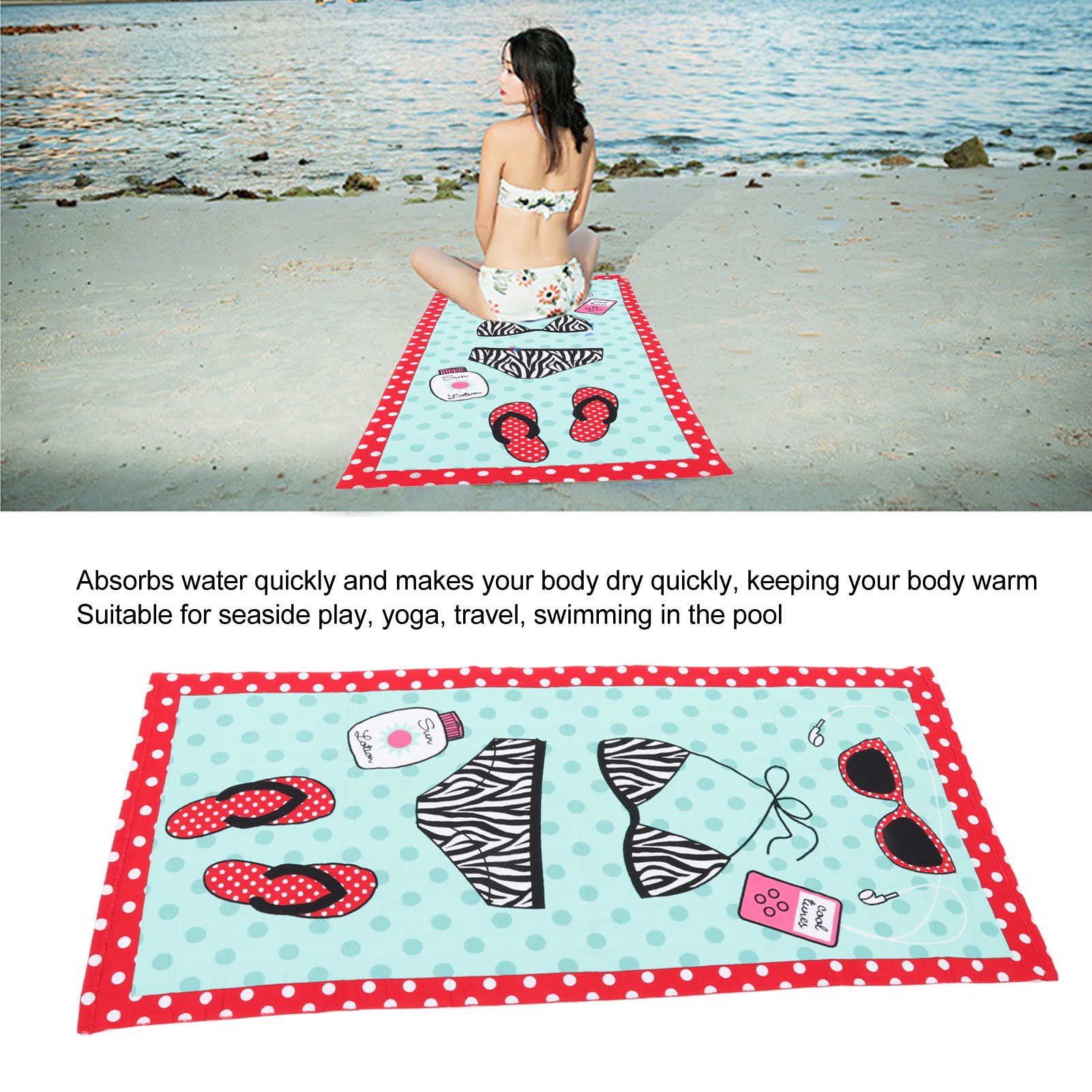 TIMESETL 8 Pinces à Serviettes De Plage - Pinces à Serviettes à Clips Par Temps Venteux - Idéal Pour La Plage, Les Voyages, Le Camping Ou Le