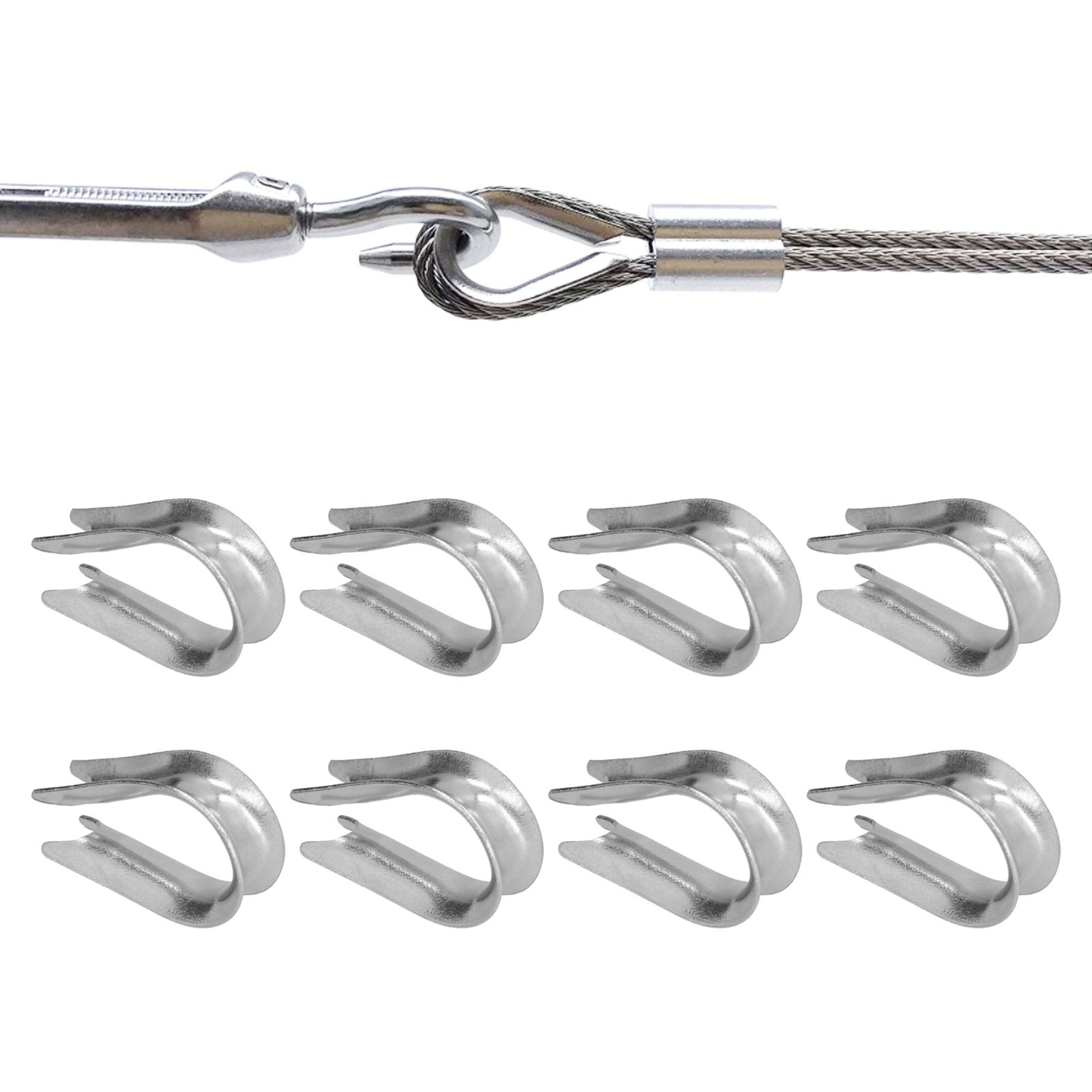 Câble métallique d'acier inoxydable de 6mm 304 soulevant le câble