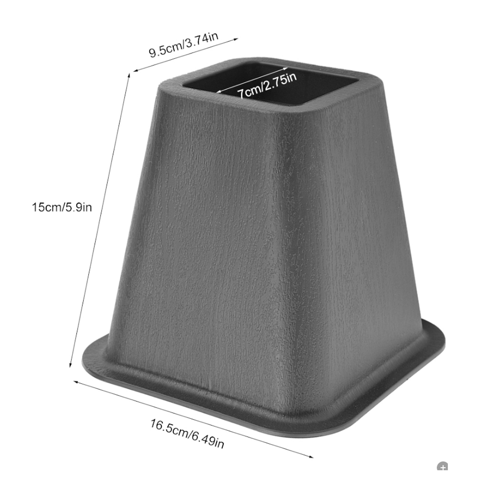 Set Da 4 Rialzi Per Mobili Regolabili Da 6 A 8 Cm – Adatti Per Gambe Quadrate O Tonde (Larghezza 10-50 Mm) – Antiscivolo, Portata 500 Kg