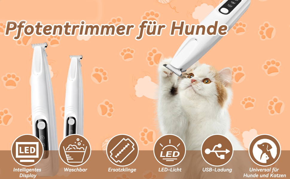 Tondeuse à Pattes Activ Pet, Tondeuse Chien Silencieuse Et