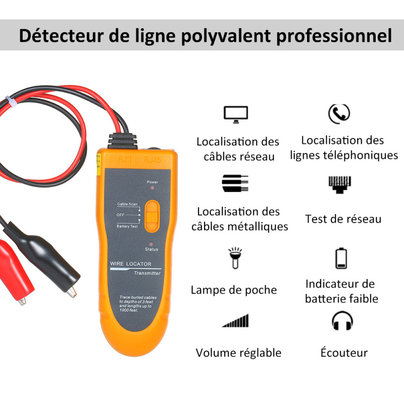 Detecteur Cable Electrique, NOYAFA NF-816 Câble Souterrain