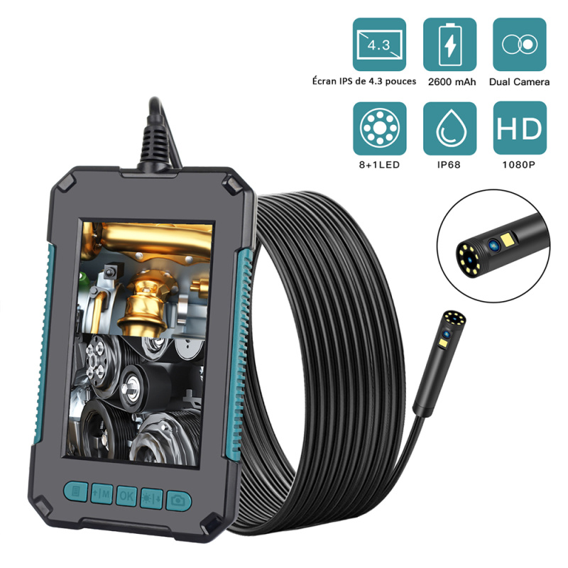 Endoscope rigide de la caméra hd 8mm d'endoscope de 1200p wifi pour iphone  / android ip68 ios