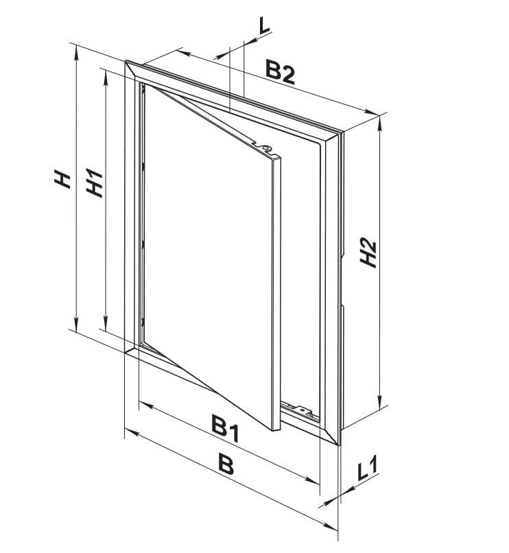 Trappe de révision Vents 300 x 300 mm