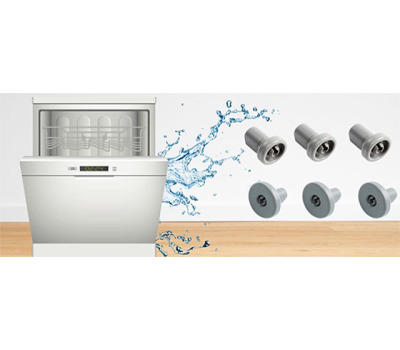 Roulettes universelles Comfort pour lave-vaisselle