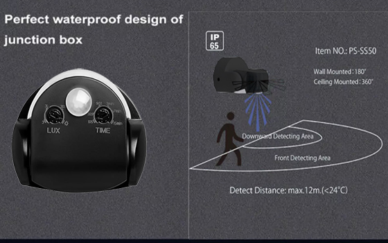 Detector de movimiento para exteriores