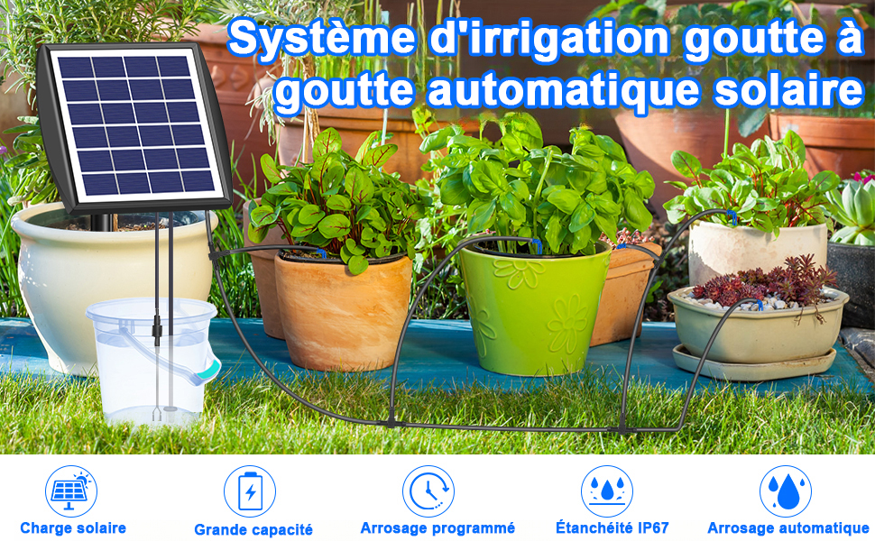 Kit D irrigation Goutte Goutte Automatique nergie Solaire Syst me D 