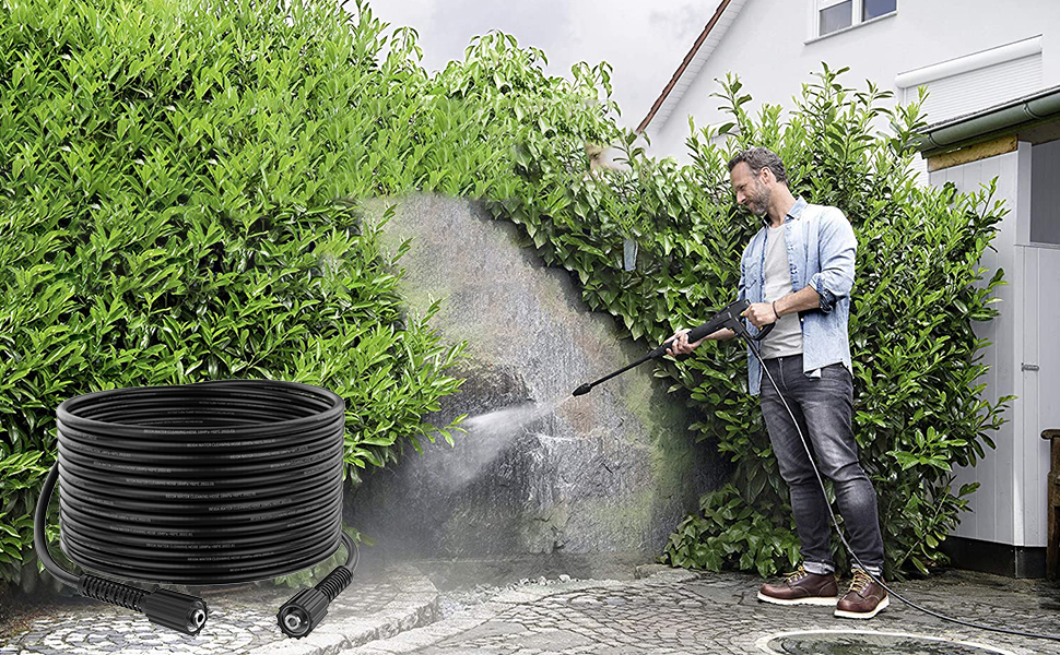 Tubo Prolunga Idropulitrice 10m 2000PSI - Tubo Di Ricambio M22 Per Karcher E Altre Marche - Foto 14