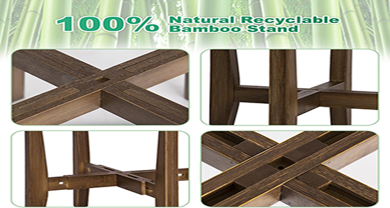 Support de plantes en bambou