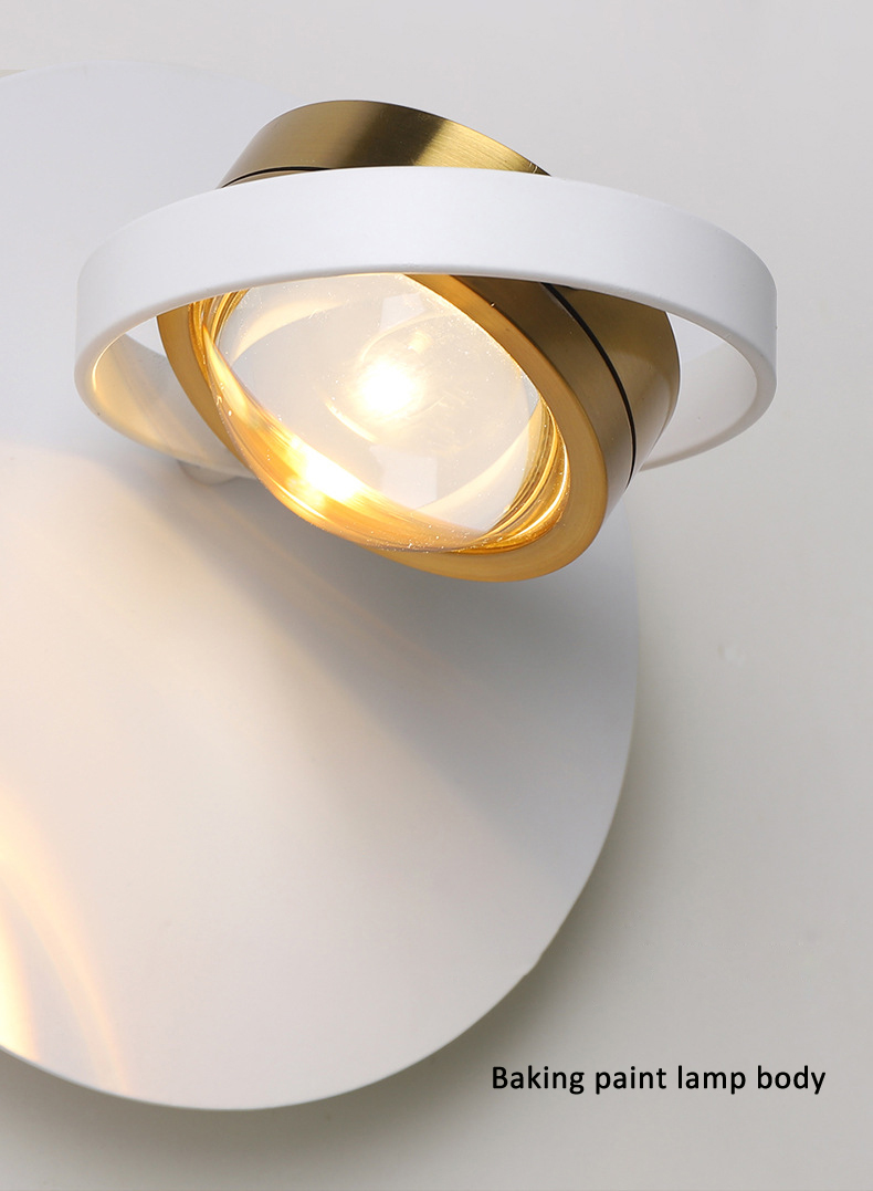 Cream Wind Wall Lamp Scandinavian Bedroom Bedside Lamp Hallway Aisle Wall Light Full Spectrum Eye Protection Wall Sconce