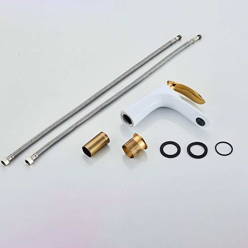Rubinetto Miscelatore Termostatico Per Lavabo – Acciaio Inox, Doppia Maniglia, Monoforo, Altezza 290 Mm