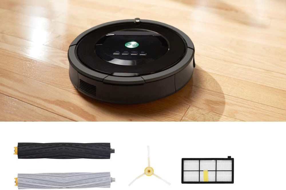 Kit d'accessoires de pièces de rechange pour Irobot Roomba 800 805 850 860  865 866 870 871 880 886 890 891 895 896 900 960 965 966 ​​980 990  Remplacement d'aspirateur robot ménager (13 en 1) 