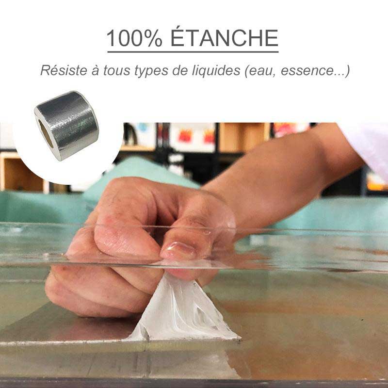 La Cinta de Aluminio es impermeable