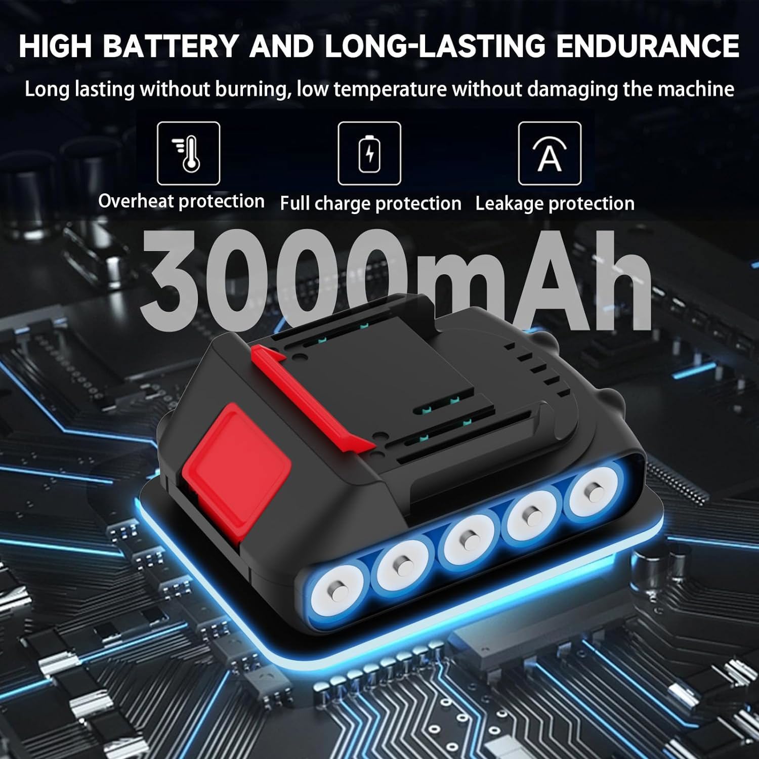 Coupe Bordure Électrique Sans Fil - BIPLUT - Capot De Protection - 450W - 2 Batteries(12V, 2000mAh) - 18000R/min - Rouge - Jardin