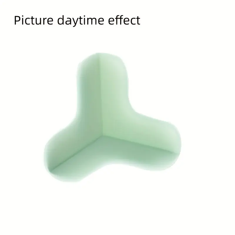 1 5pcs luminous silicone corner protectors table corner guards glow in the dark cushions bumpers safety silicone covers for desk cabinet edge furniture sharp corners details 0