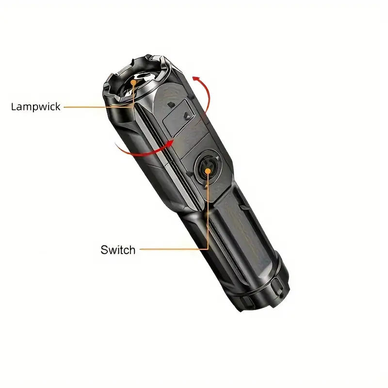 1pc super bright zoomable flashlight portable multi functional telescopic zoom for outdoor home use details 1