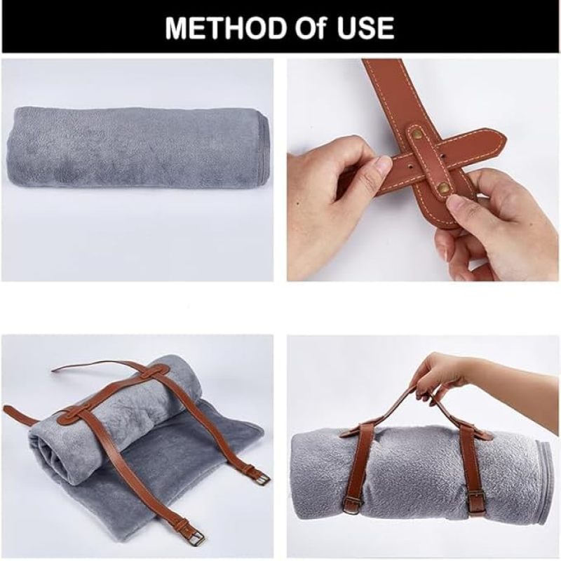 Sangle utilisée avec un tapis de yoga