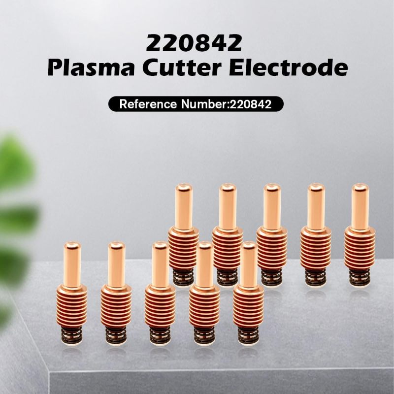 Détail d'une électrode plasma - forme et matériau cuivre