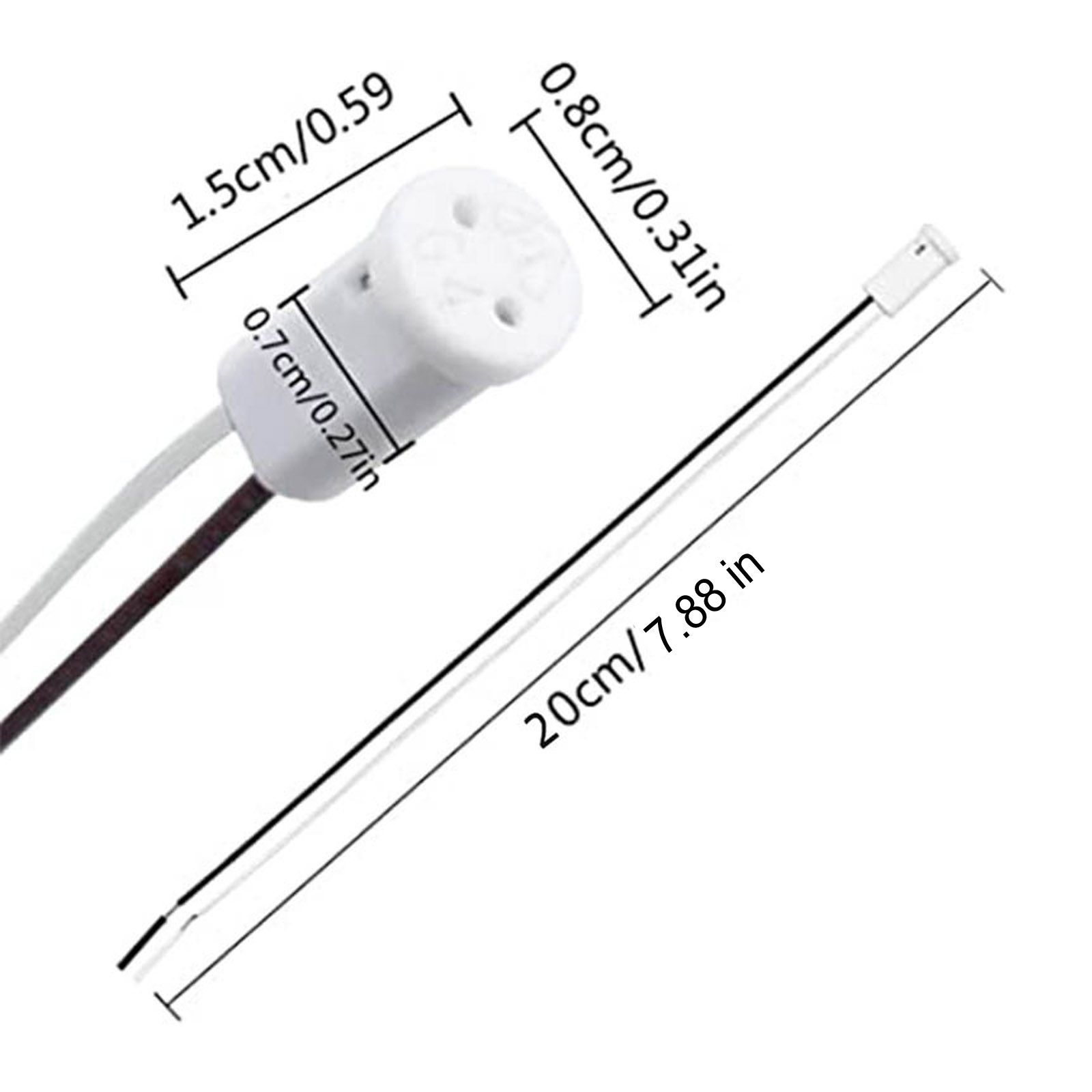 Fonctionnalité clé - Lamp holder with G4 cable lead...