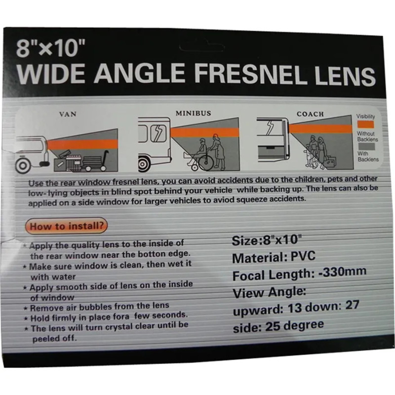 Film grand angle Fresnel Beyamis - vue d'ensemble