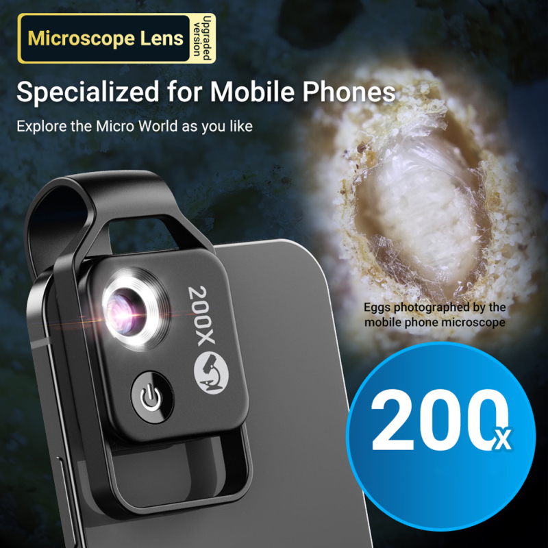 Microscope universel 6 LED pour smartphone - détail