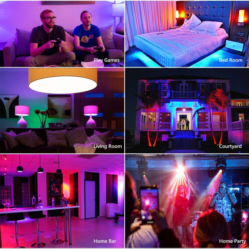 Ampoules connectées GU10 5W RGB+CW lot de 5 vue générale