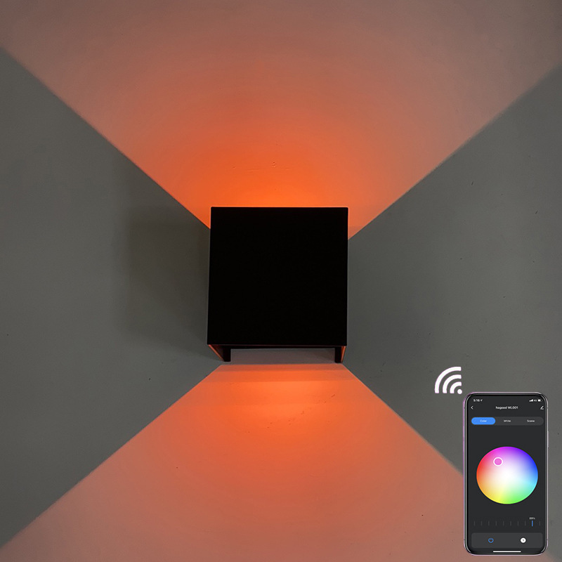 Applique murale LED RGBW - vue d'ensemble
