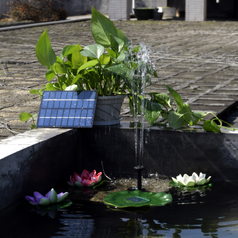 Pompe à énergie solaire pour bassin et fontaine - vue d'ensemble