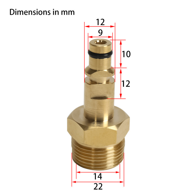 Raccord d'eau M22 compatible Kärcher - détail
