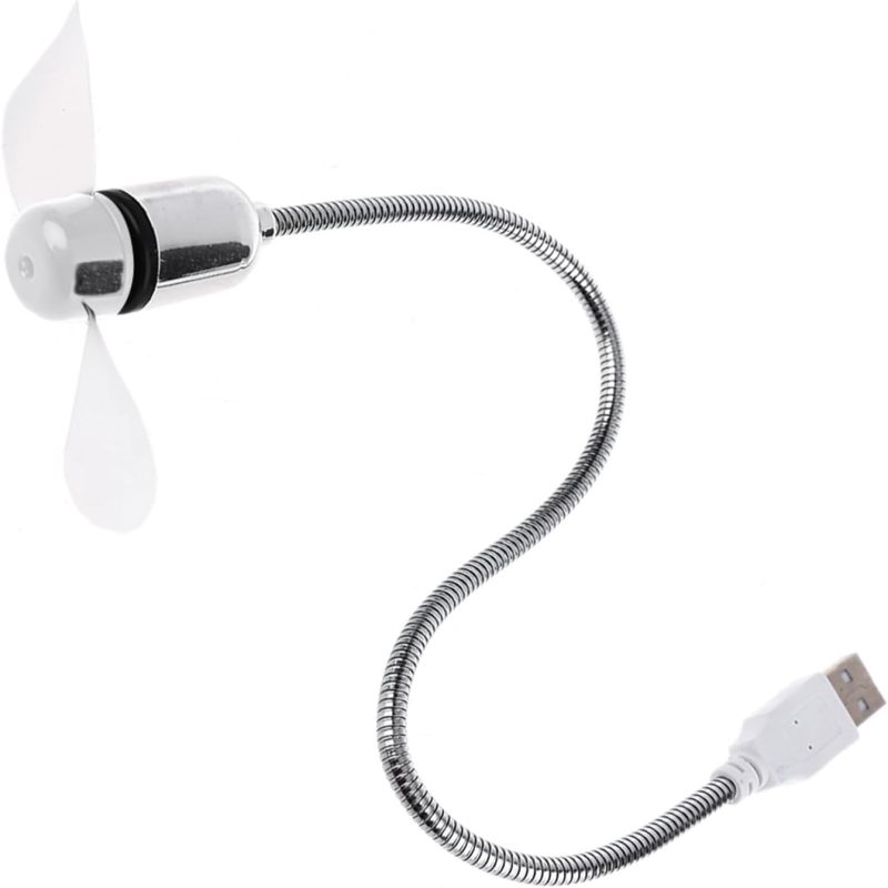 Übersicht: Mini-USB-Ventilator, weiß, flexibel