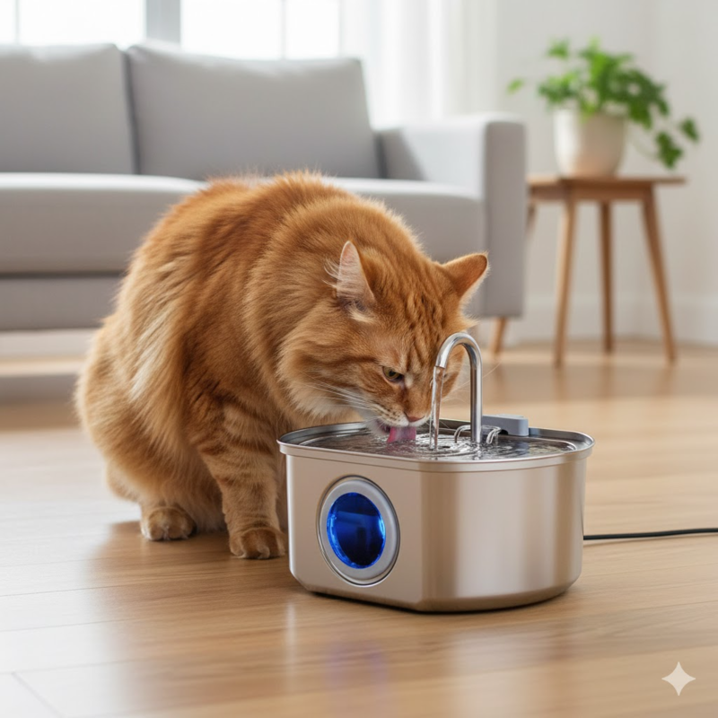 Filtration 3 couches fontaine eau chat 