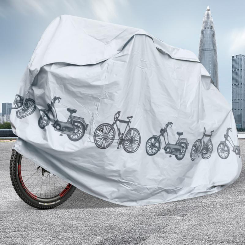 Auf einem Fahrrad montierte Abdeckung - Detail des Klettverschlusses