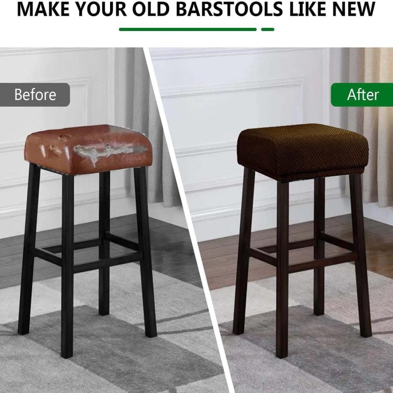 Tabouret recouvert housse extensible cuisine