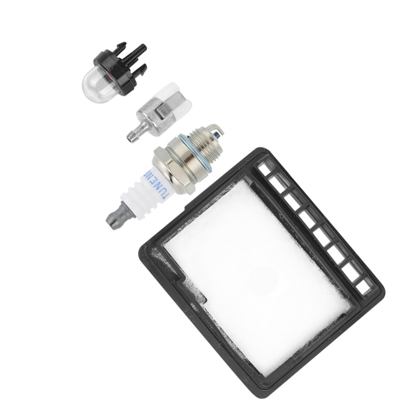 Kit d'entretien pour tronçonneuse – filtre à air, bougie, poire d'amorçage